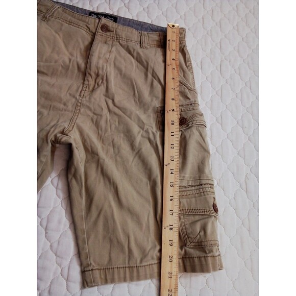 Men's Iron Co Dark Khaki  Cargo Shorts Size 32 - Picture 3 of 15